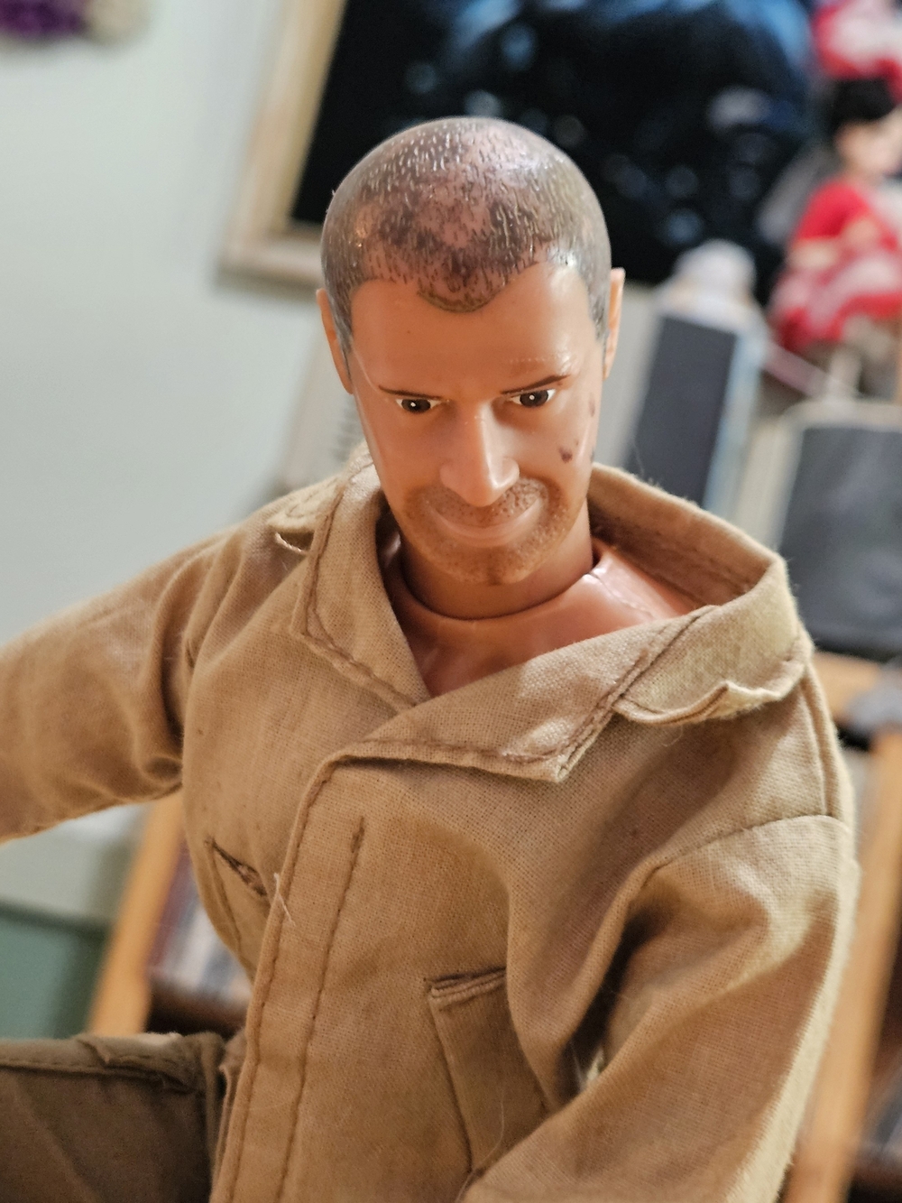 Hasbro Power Team Action Figure in Brown and Flesh-Tone Outfit